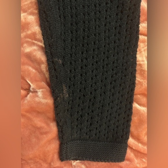 XSmall Old Navy Black Crocheted Cardigan Quarter Sleeves‎ Winter Fall - Picture 7 of 12
